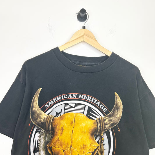BISON SKULL 3D EMBLEM TEE
