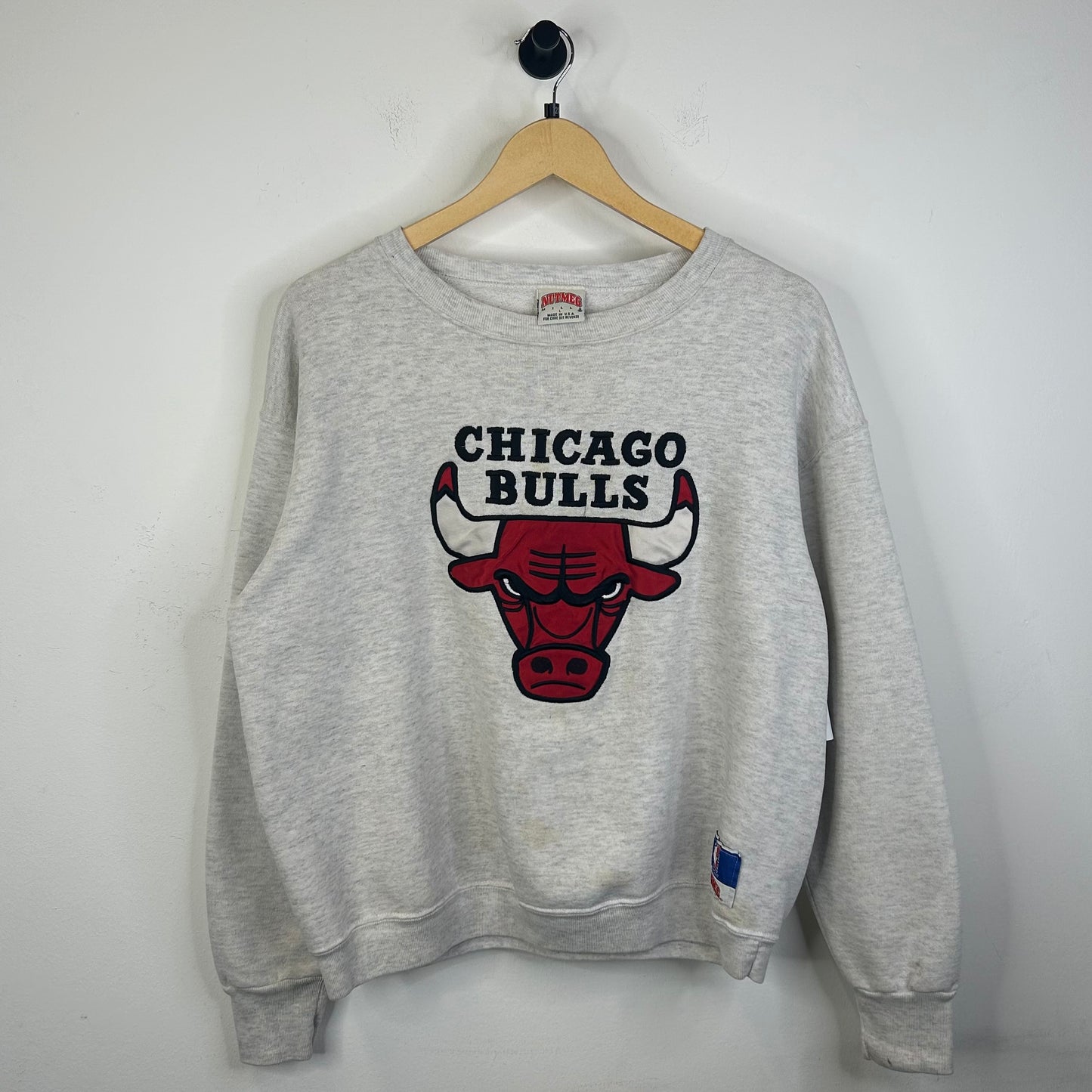 CHICAGO BULLS 3D LOGO CREWNECK