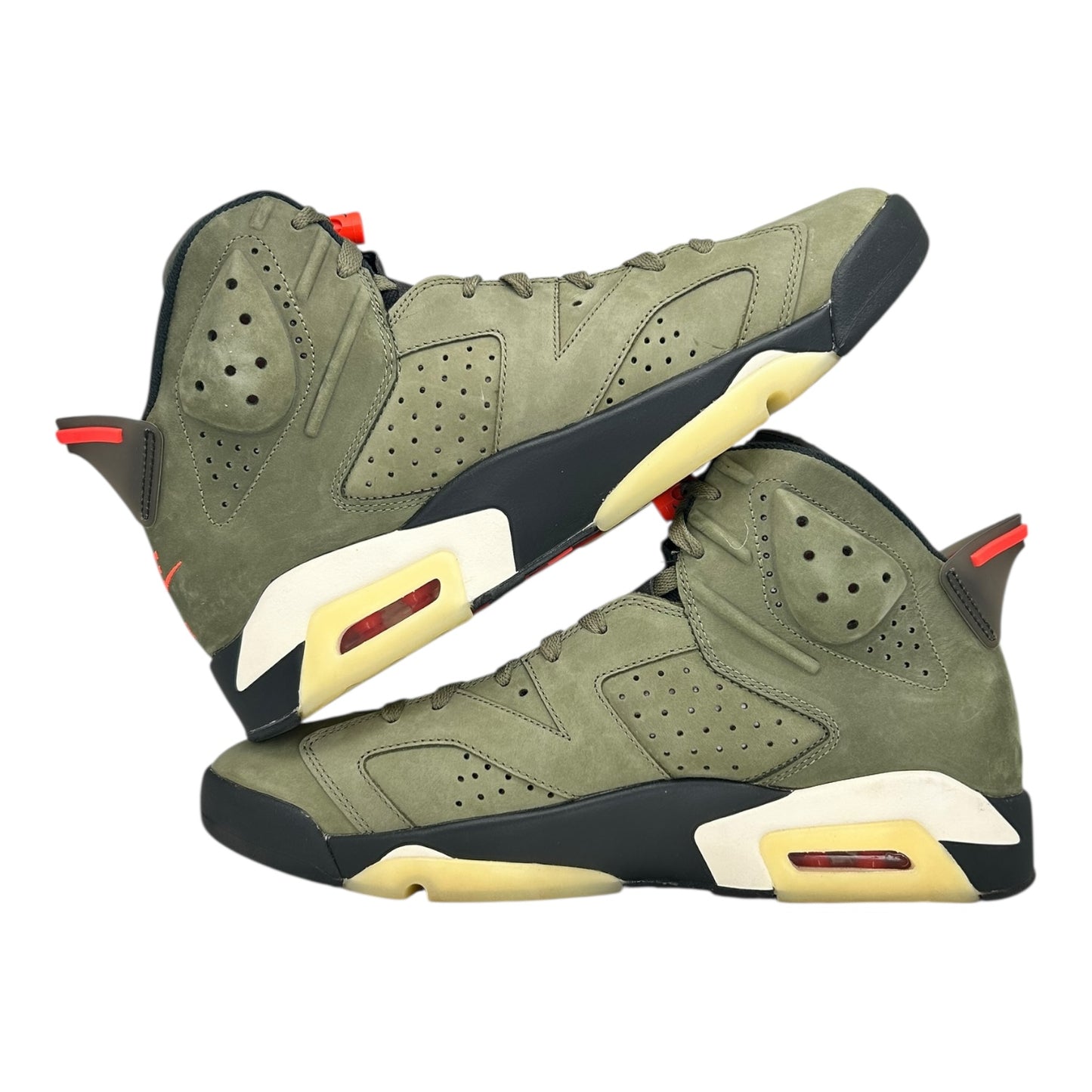 PREOWNED TRAVIS SCOTT X JORDAN 6 OLIVE