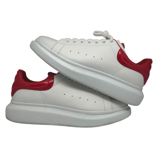 PREOWNED ALEXANDER MCQUEEN OVERSIZED SNKR WHITE/LUST RED