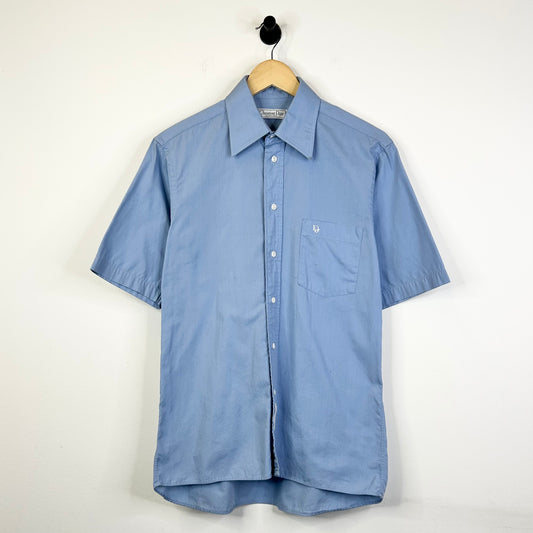 CHRISTIAN DION CHEMISES BABY BLUE BUTTON UP SHIRT