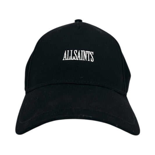 ALL SAINTS BLACK SMALL SCRIPT HAT