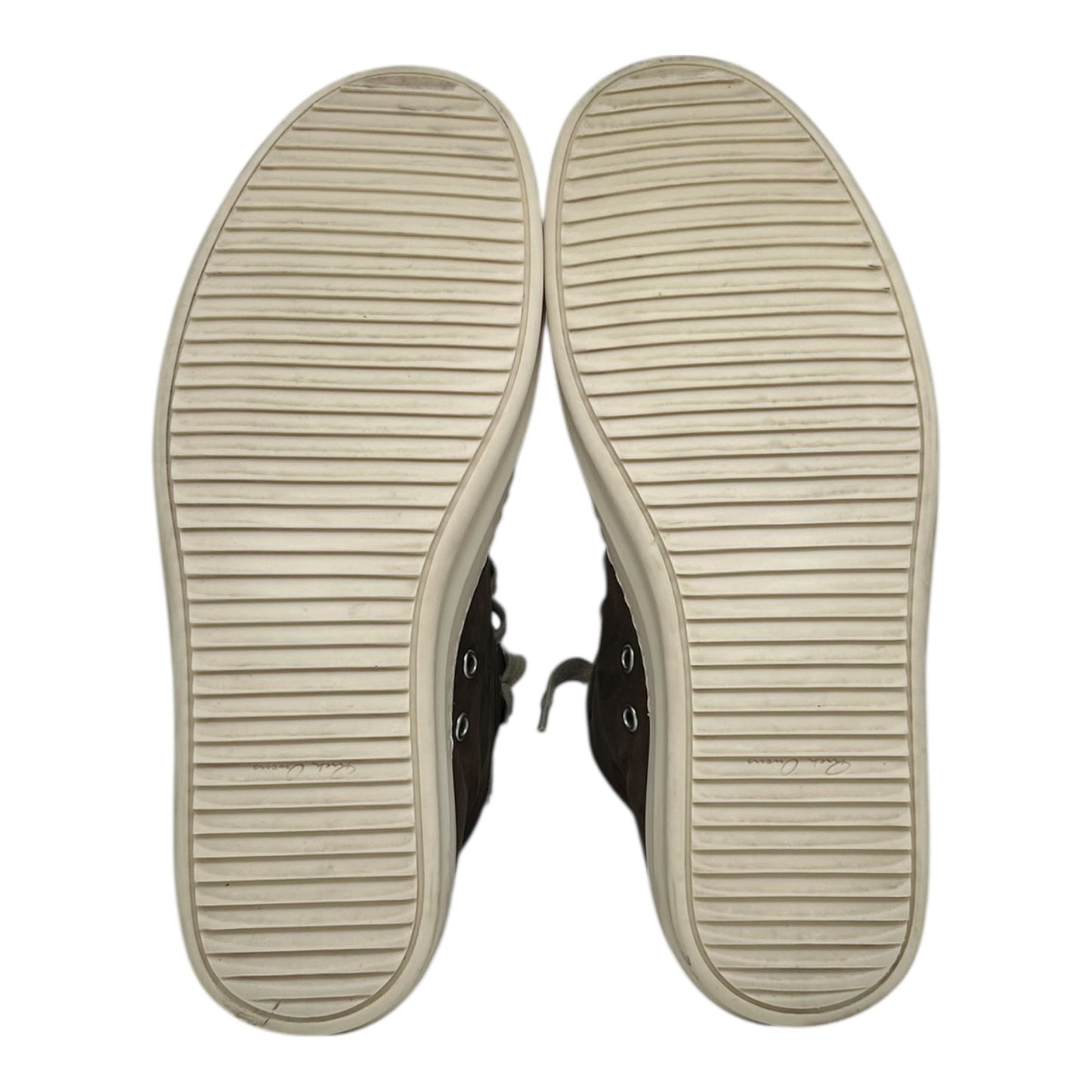 PREOWNED RICK OWENS RAMON LOW BROWN SUEDE