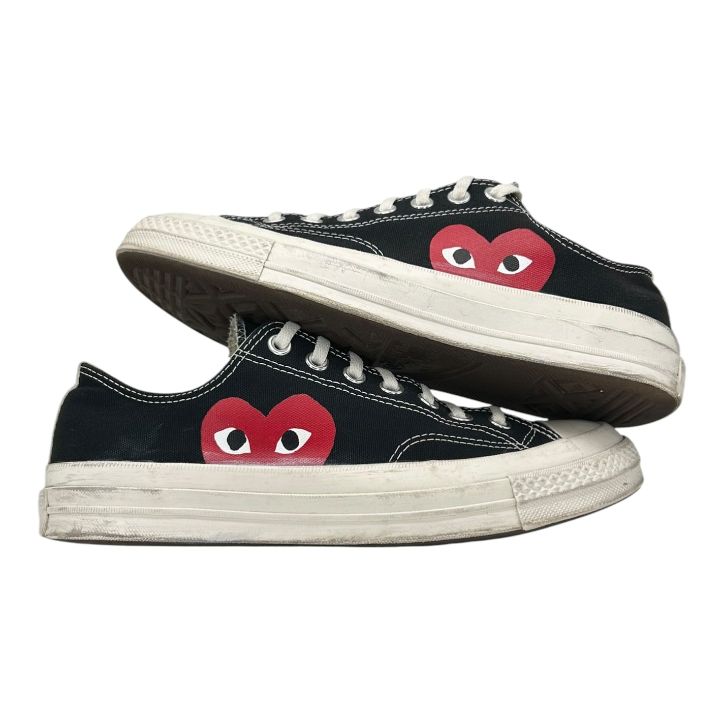 PREOWNED CONVERSE ALL STAR 70 X CDG PLAY BLACK LOWTOP
