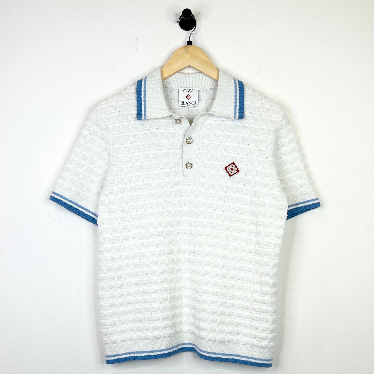 CASABLANCA BOUCLE POLO TEE