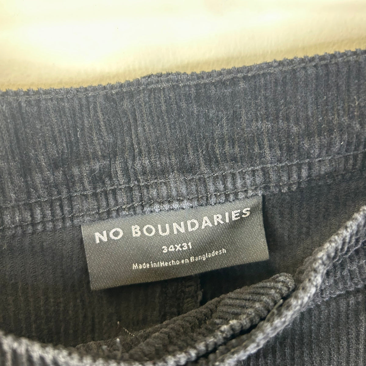 NO BOUNDARIES DOUBLE KNEE BLACK JEANS