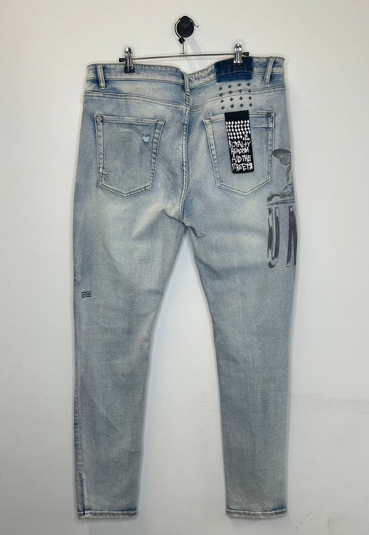 KSUBI UNITY BLUE SKINNY JEANS