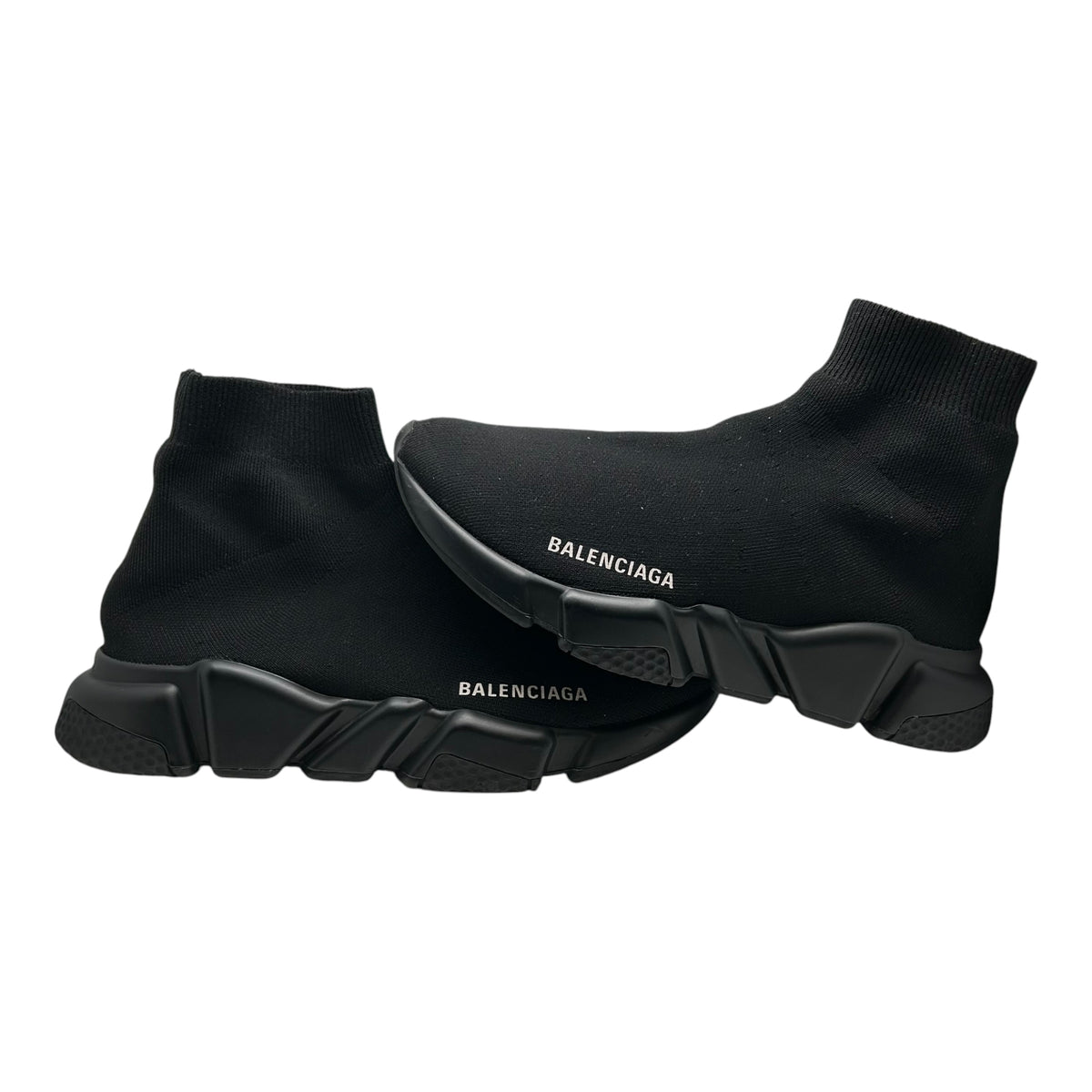 PREOWNED BALENCIAGA SPEED TRAINER BLACK/BLACK