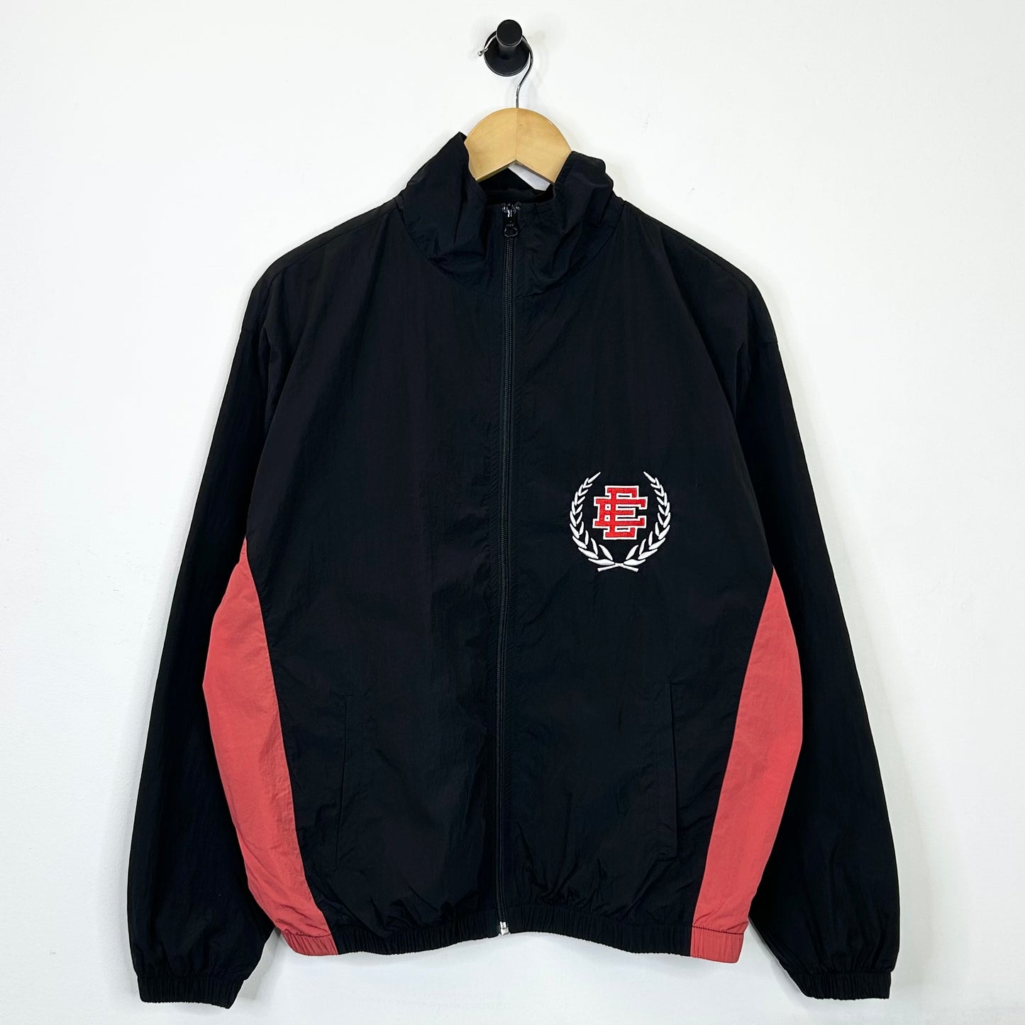 ERIC EMANUEL OLYMPIC BLACK RED WINDBREAKER
