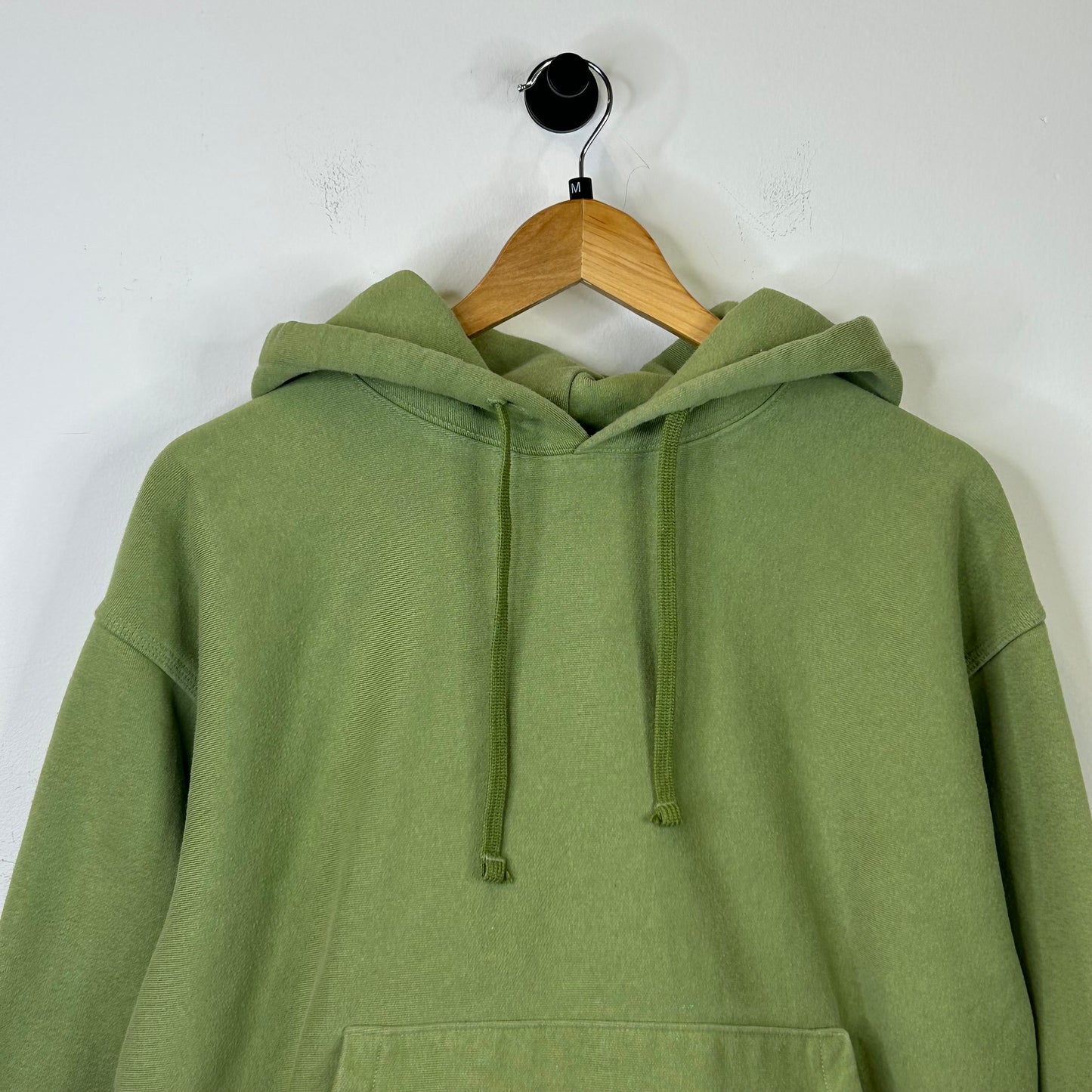 STUSSY EMBROIDERED HOOD OLIVE HOODIE
