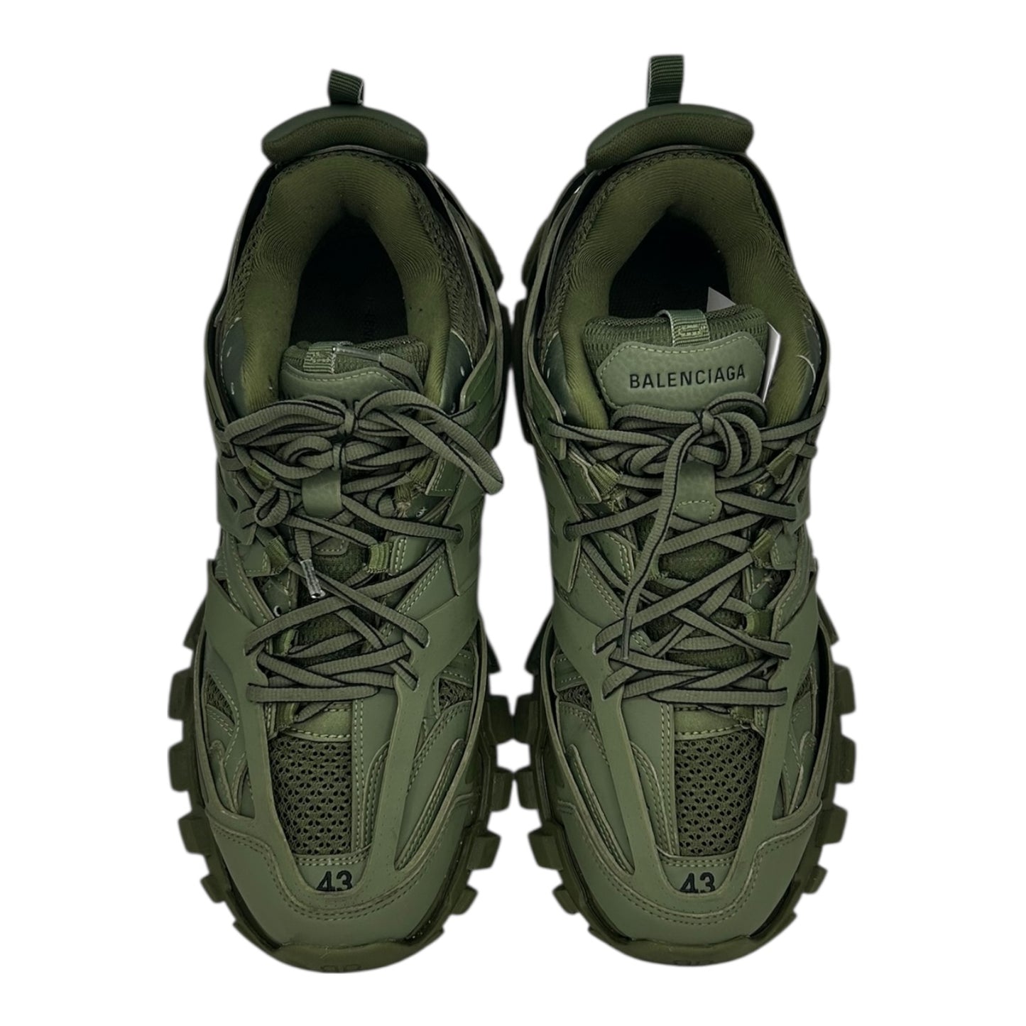 PREOWNED BALENCIAGA TRACK RUNNER OLIVE GREEN