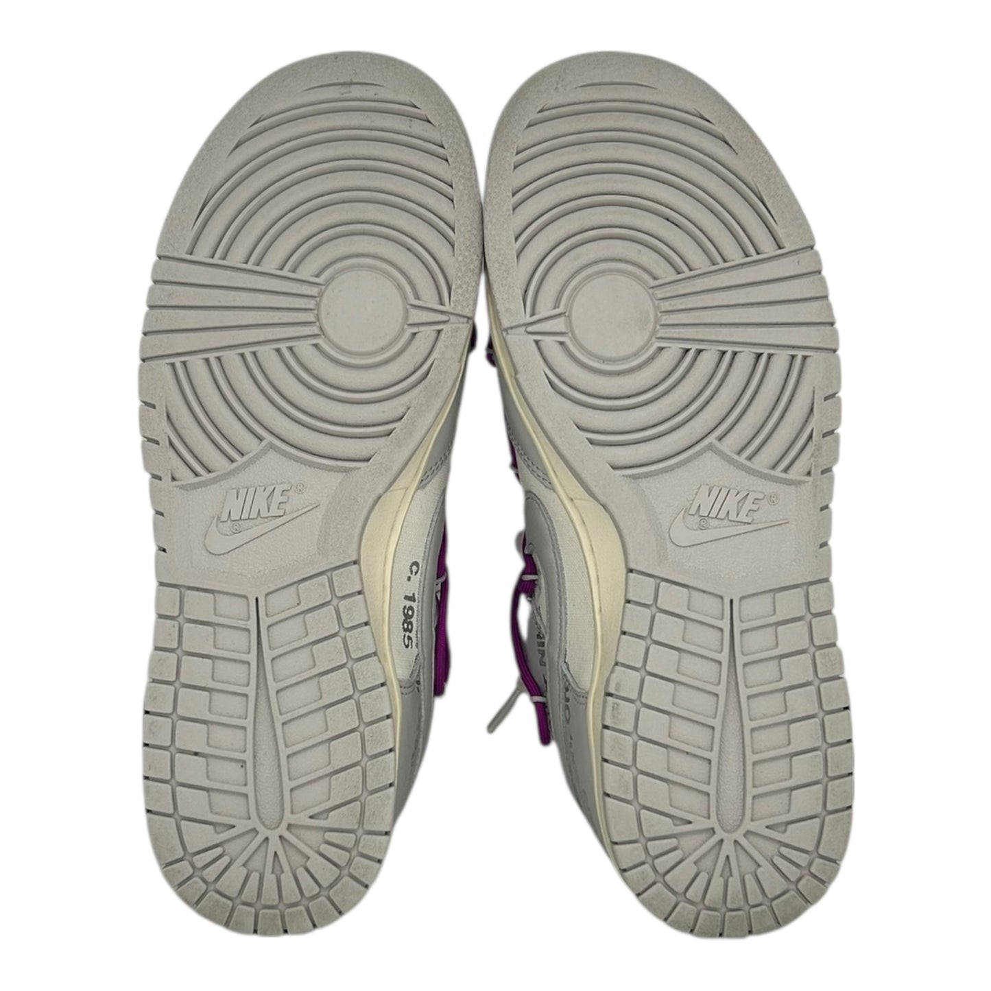 PREOWNED OFF WHITE X NIKE DUNK LOW LOT 28/50