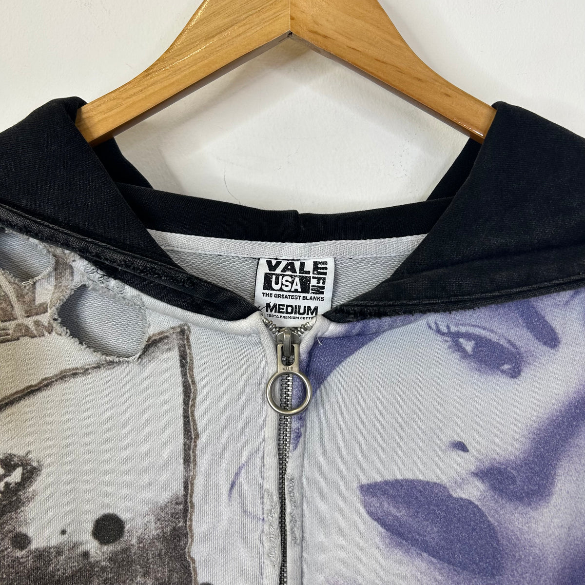 VALE FOREVER NOISE ZIP UP HOODIE