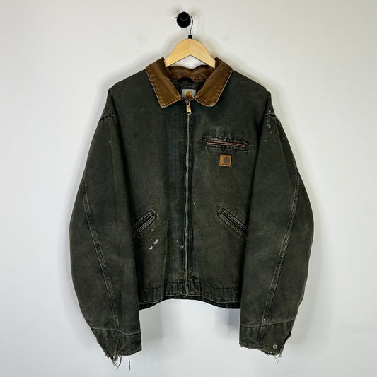CARHARTT OLIVE GREEN DETROIT JACKET