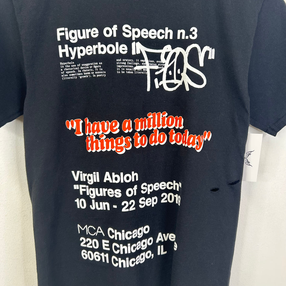 VIRGAIL ABLOH X MCA "FIGURES OF SPEECH" (FOS) "MILLION THINGS"