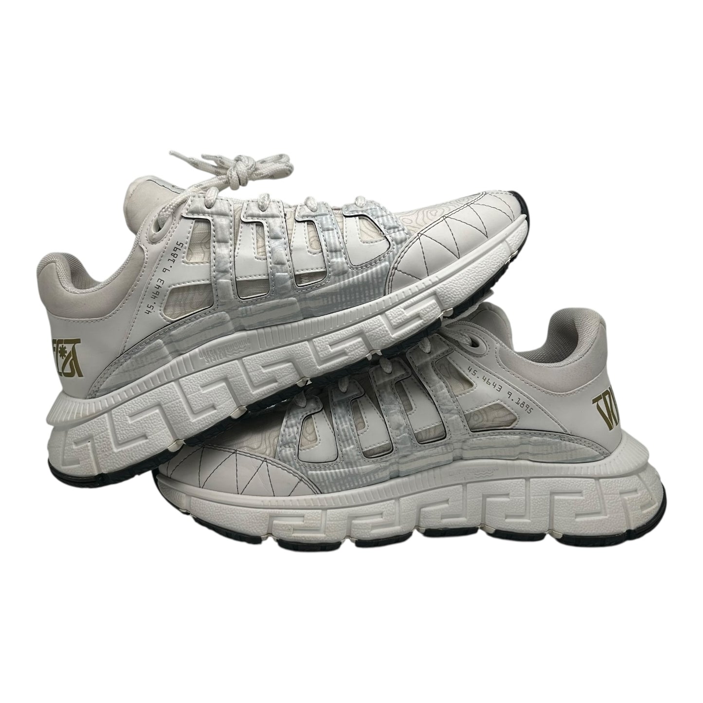 PREOWNED VERSACE TRIGRECA WHITE