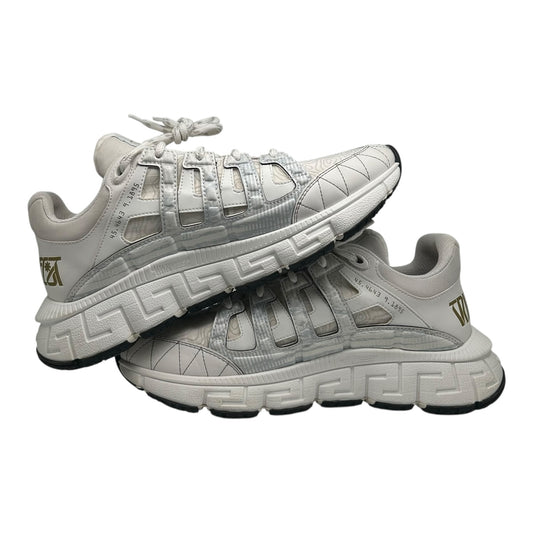 PREOWNED VERSACE TRIGRECA WHITE