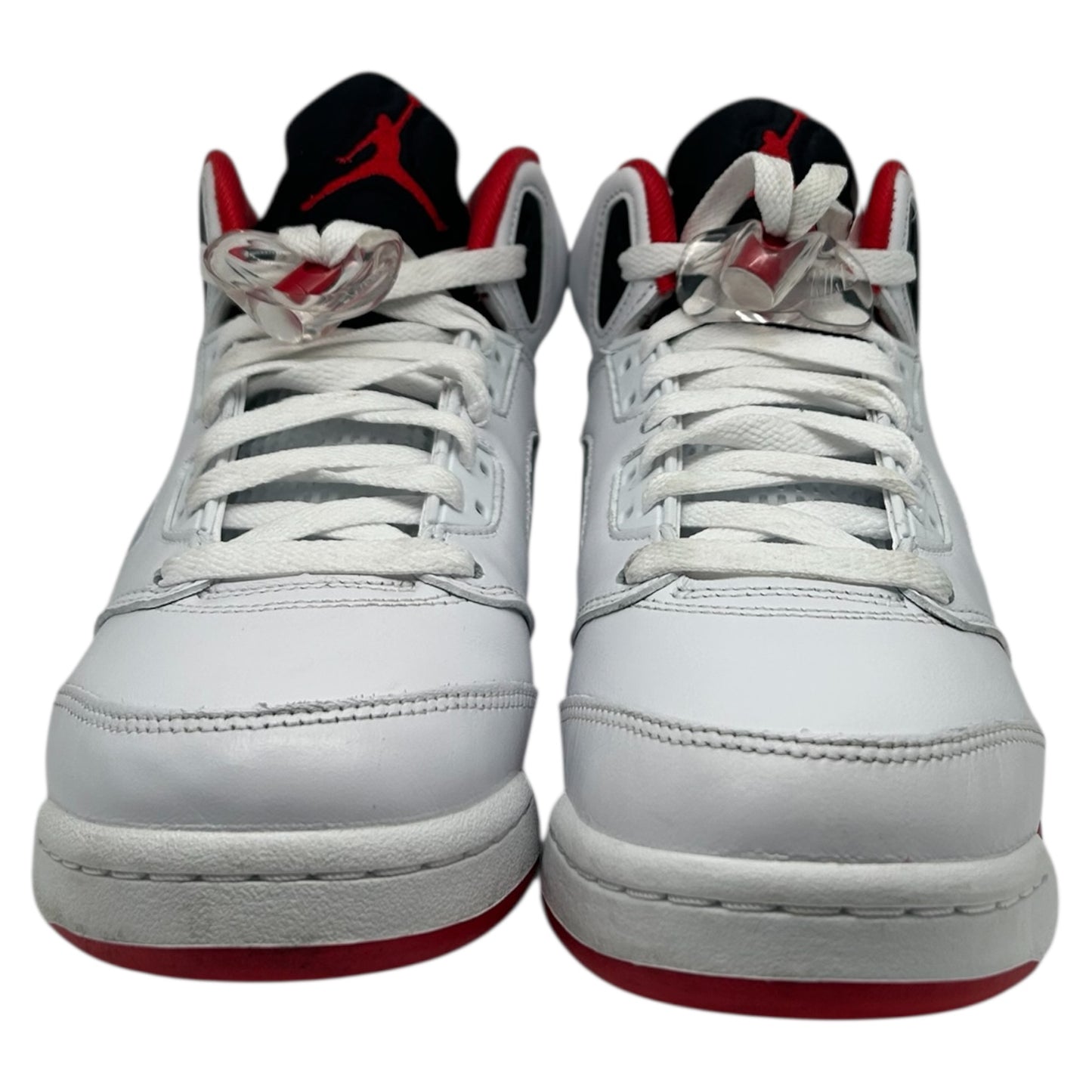 PREOWNED JORDAN 5 RETRO FIRE RED BLACK TONGUE