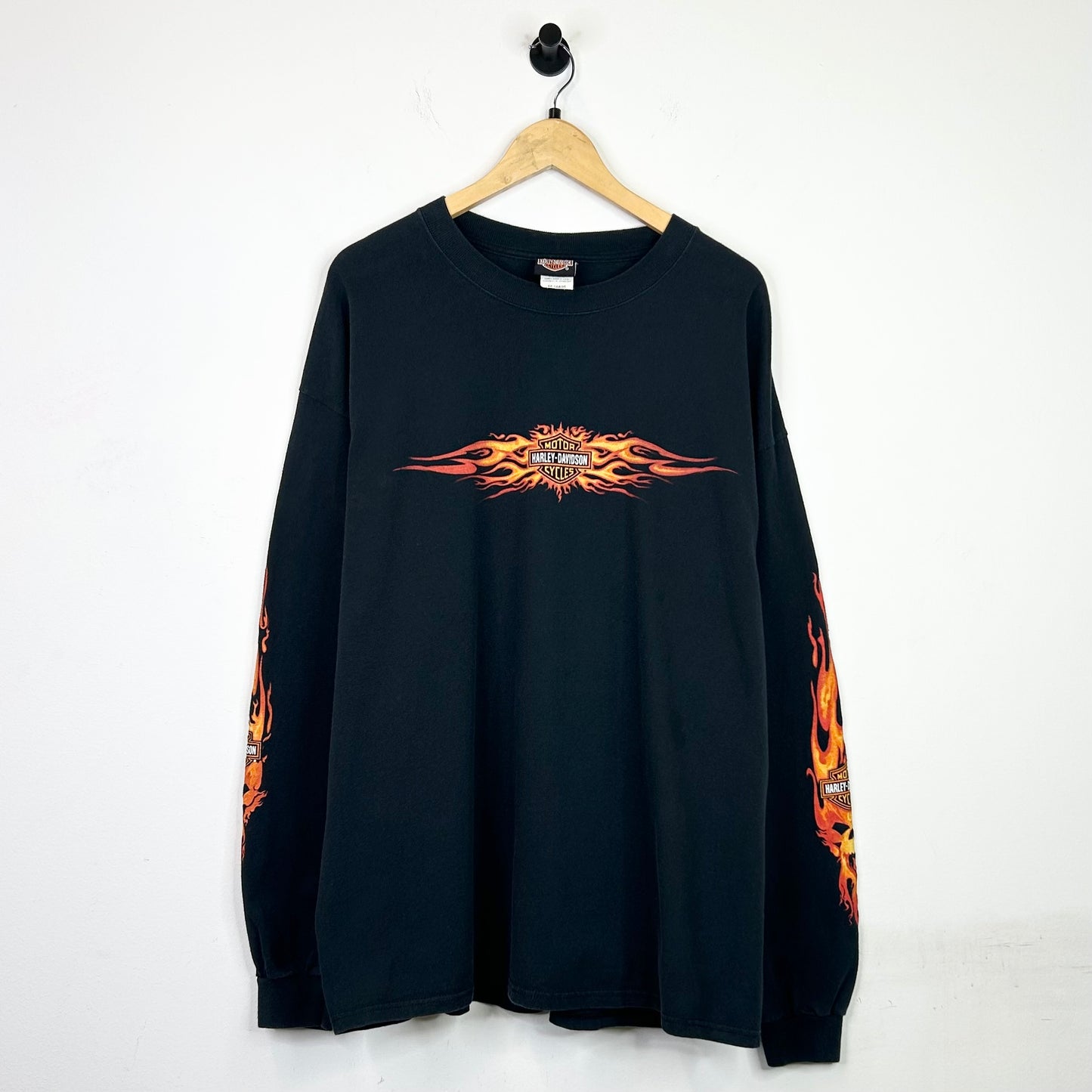 HARLEY DAVIDSON FLAMING SKULL LONG SLEEVE