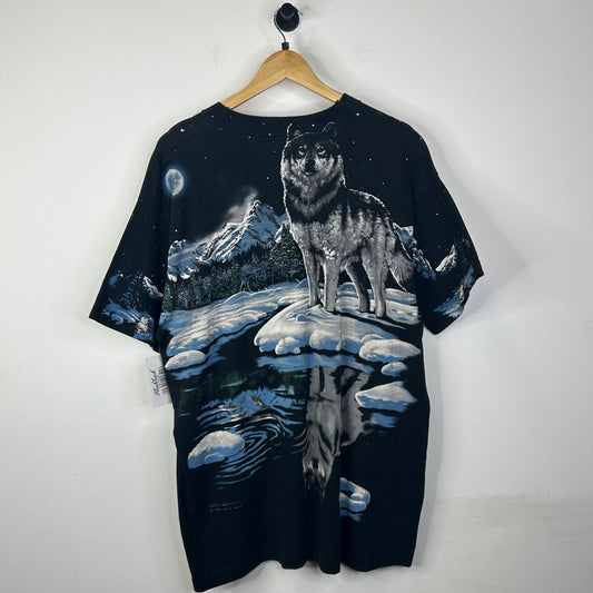 WOLF FACE AOP TEE