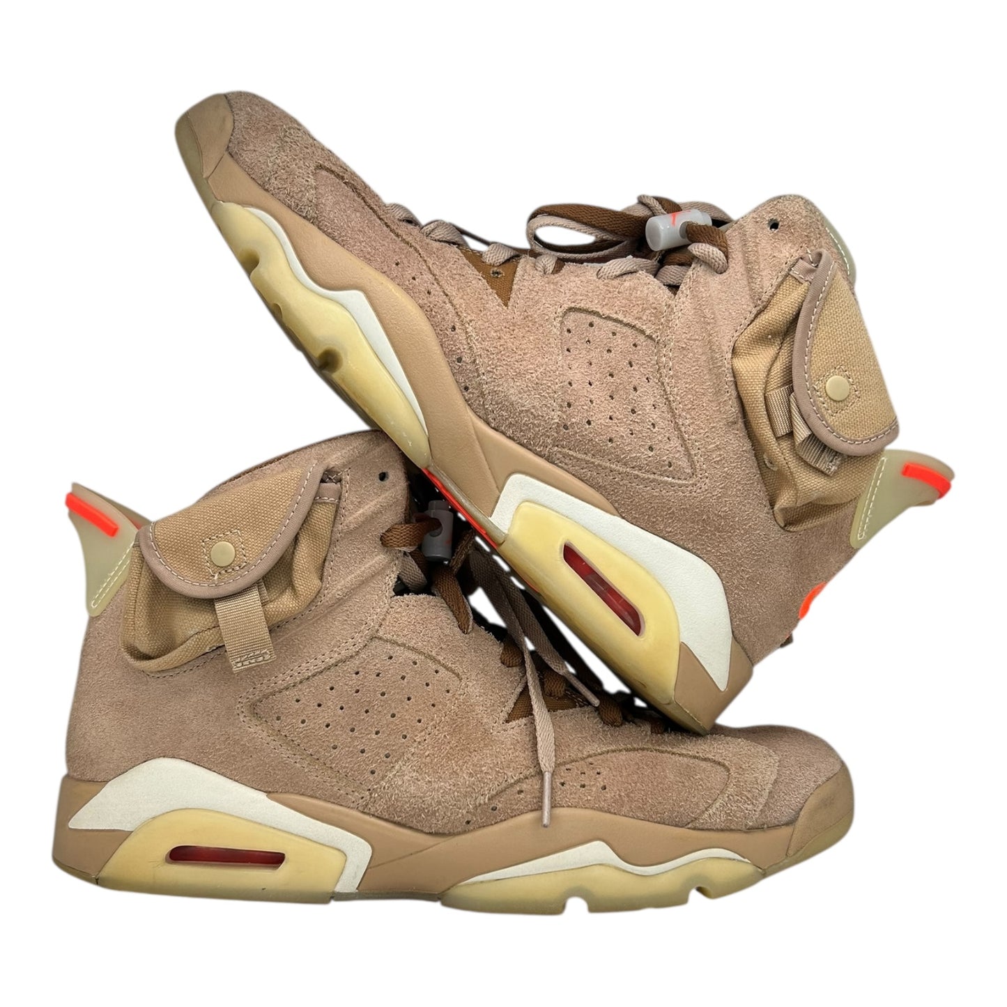 PREOWNED JORDAN 6 TRAVIS SCOTT BRITISH KHAKI