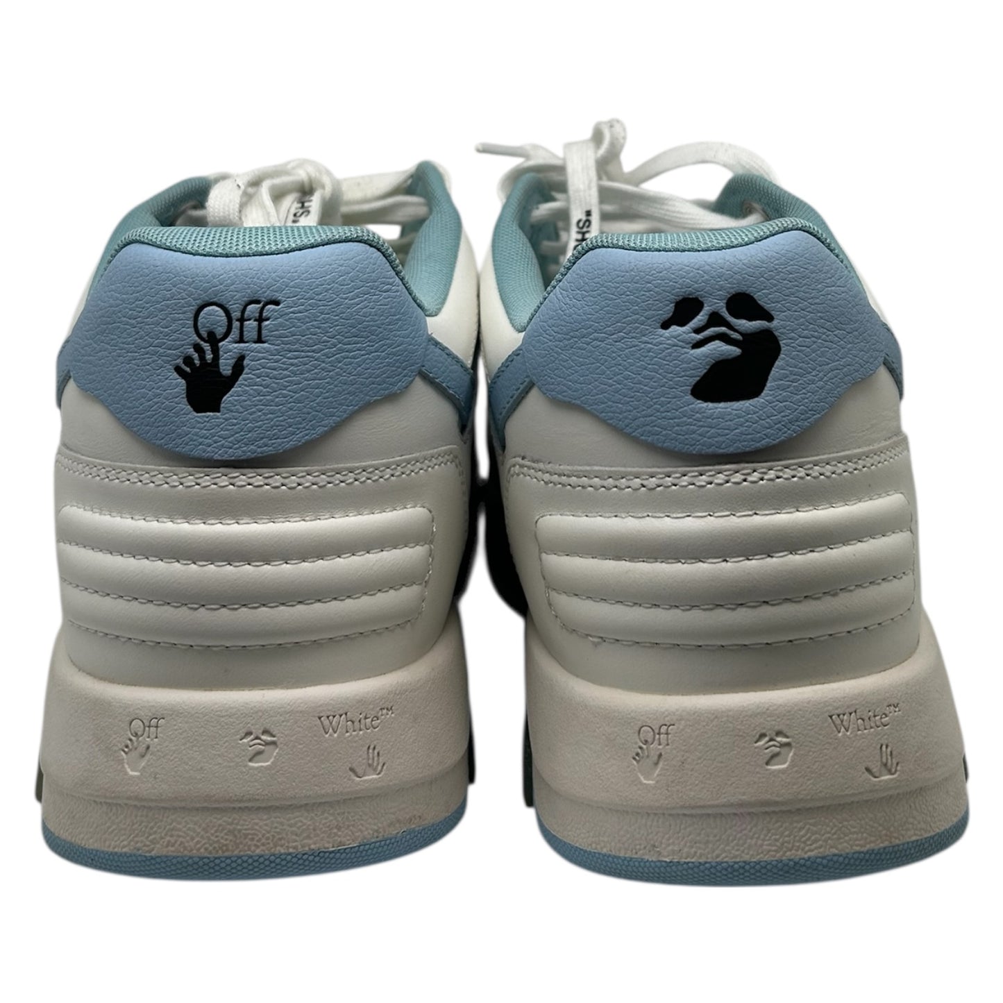 PREOWNED OFF WHITE OUT OF OFFICE LIGHT BLUE SZ 11