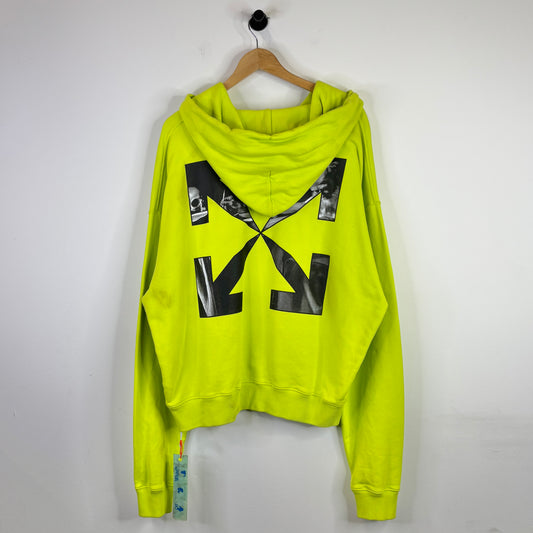 OFF WHITE NEON GREEN HOODIE