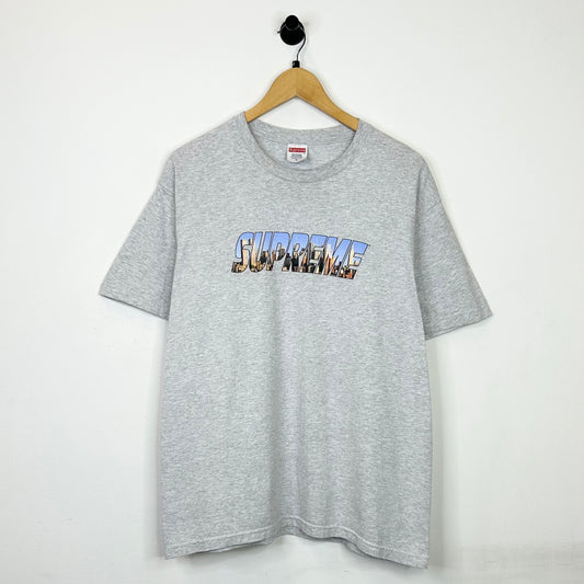 SUPREME GOTHAM TEE ASH GREY