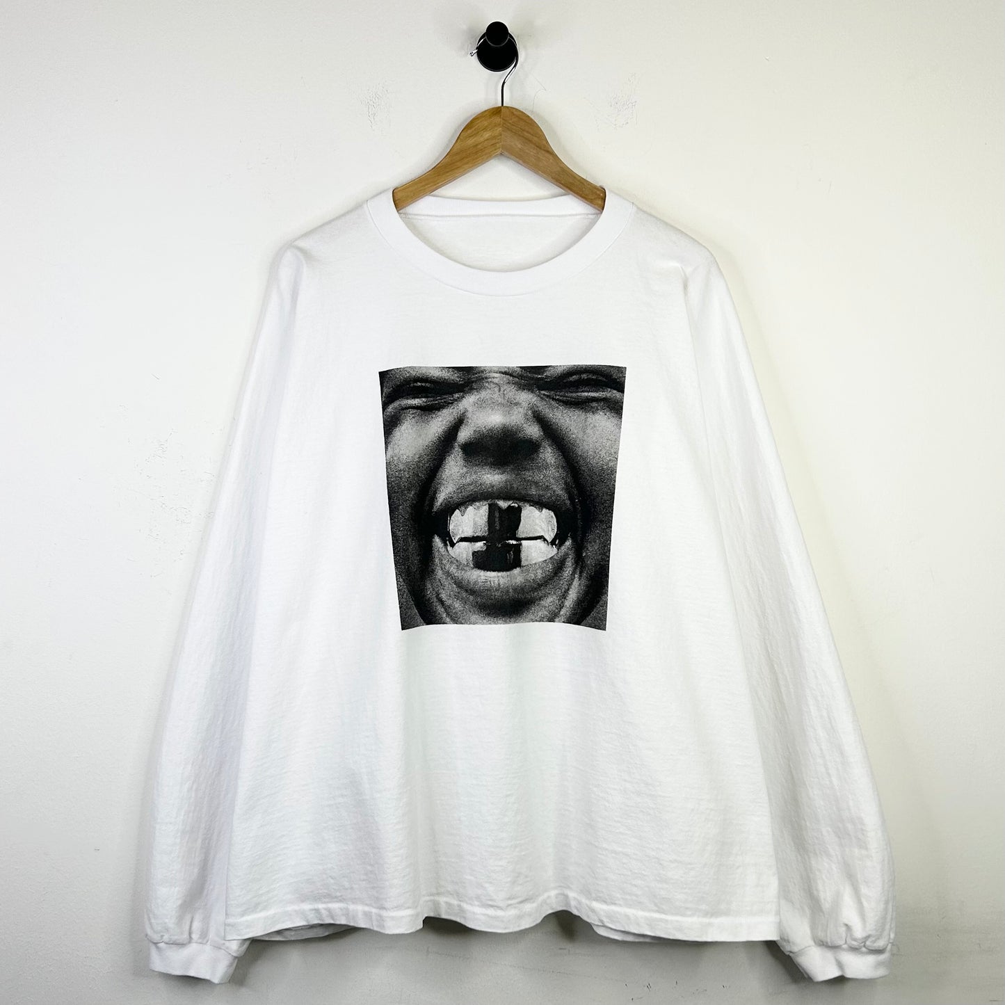 YEEZY BULLY ALBUM COVER LONGSLEEVE T SHIRT WHITE