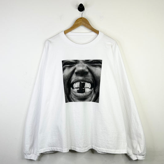 YEEZY BULLY ALBUM COVER LONGSLEEVE T SHIRT WHITE