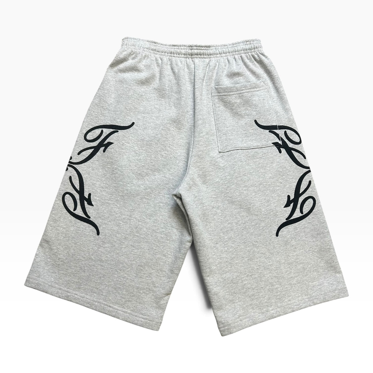 FLASHBACK HEATHER GREY JUMBO LOGO SWEATSHORT