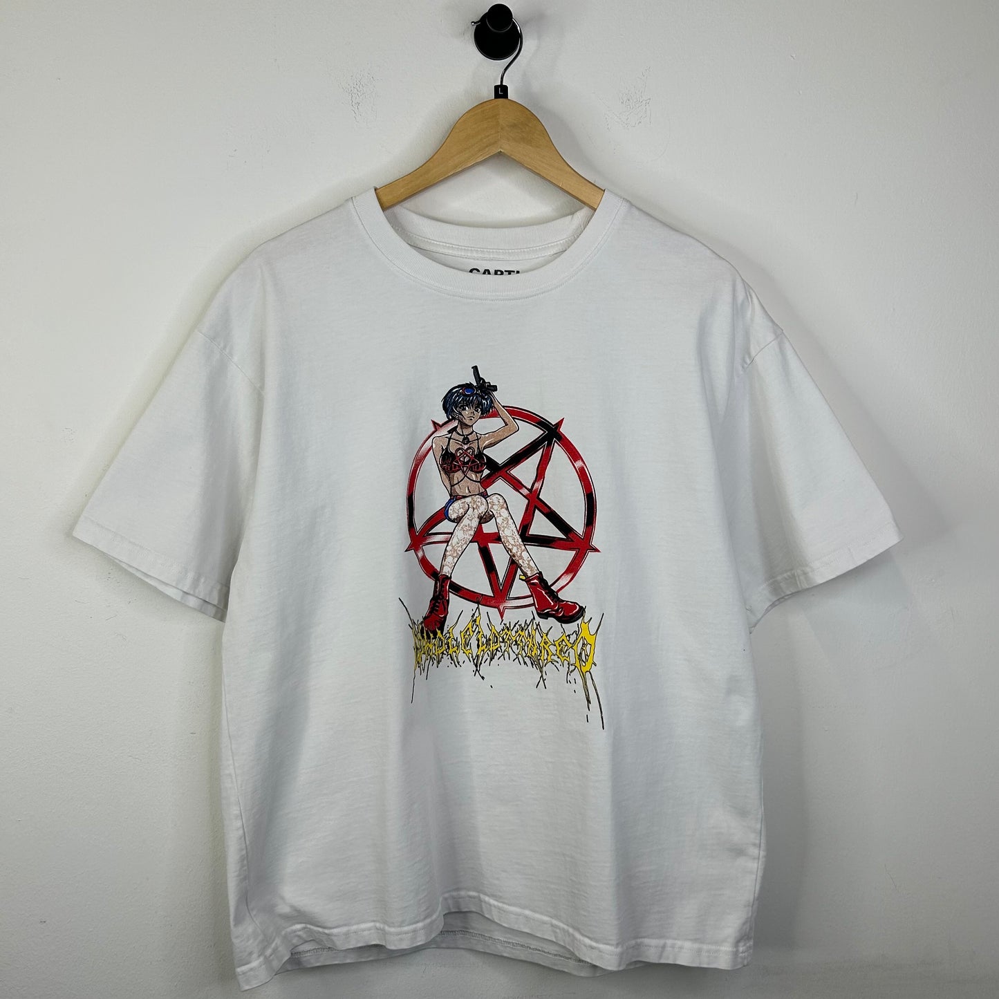PLAYBOI CARTI ANIME GIRL PENTAGRAM TEE