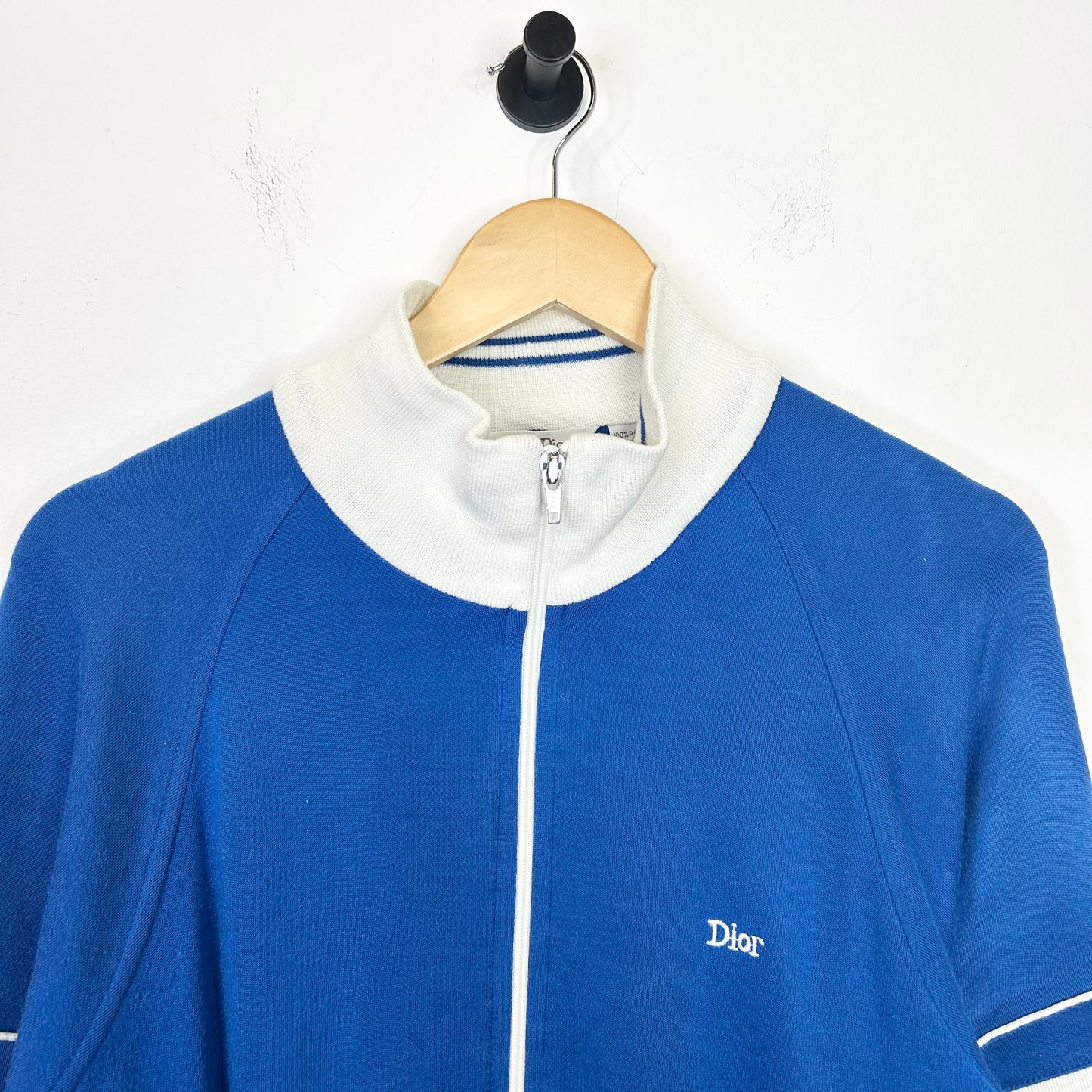 CHIRSTAIN DIOR MONSIEUR BLUE AND WHITE TRACK JACKET