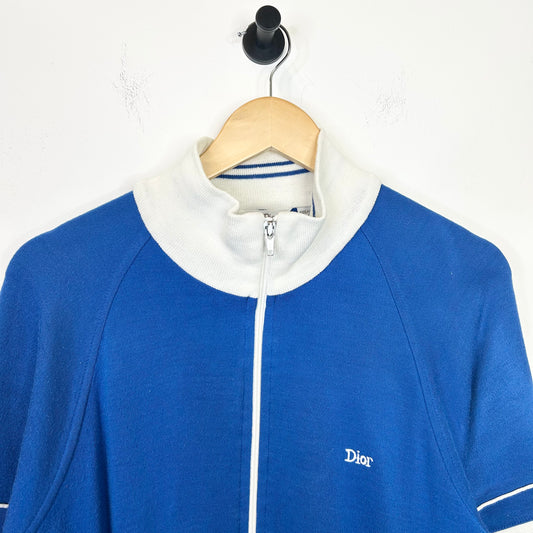 CHIRSTAIN DIOR MONSIEUR BLUE AND WHITE TRACK JACKET