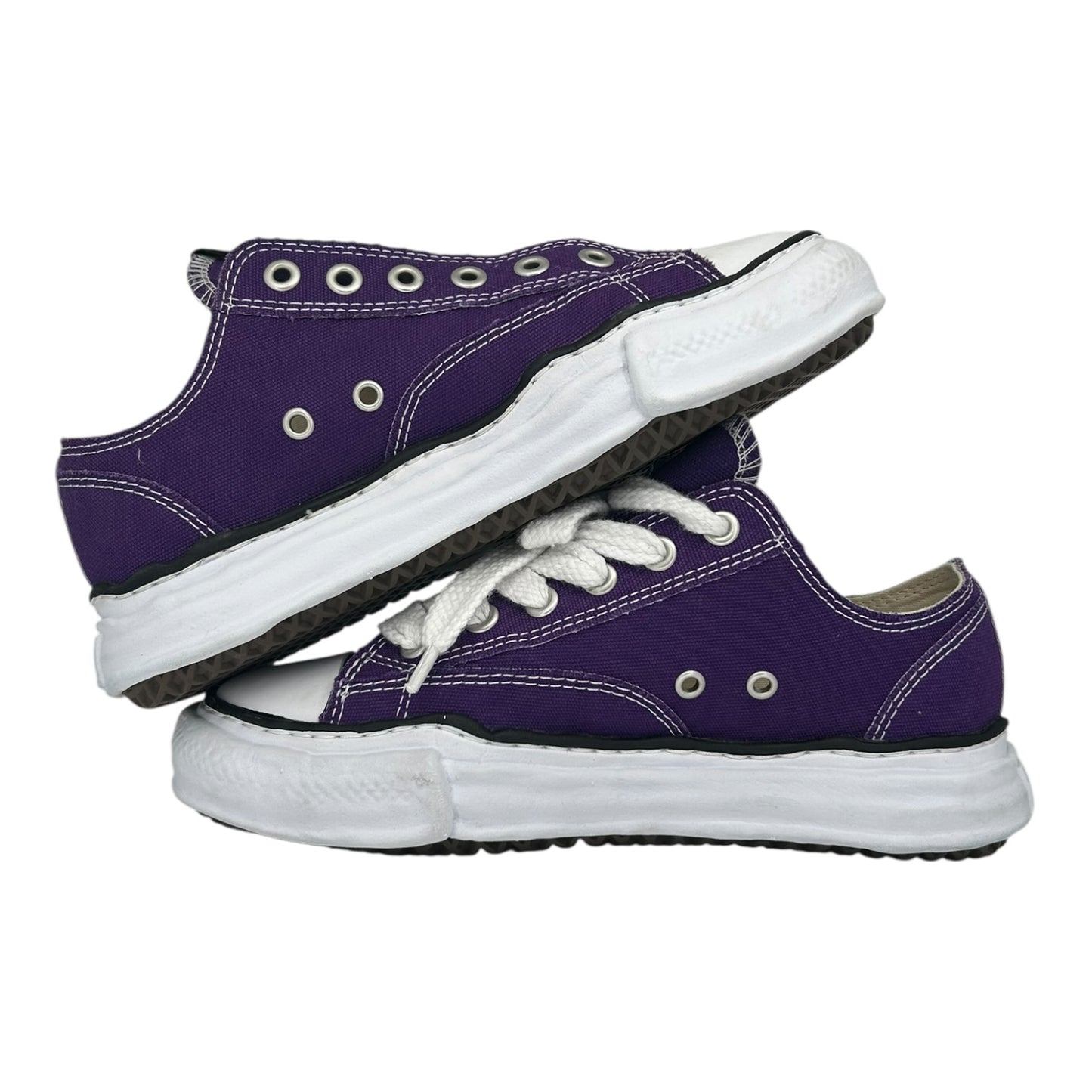 PREOWNED MAISON MIHARA YASUHIRO PURPLE CANVAS