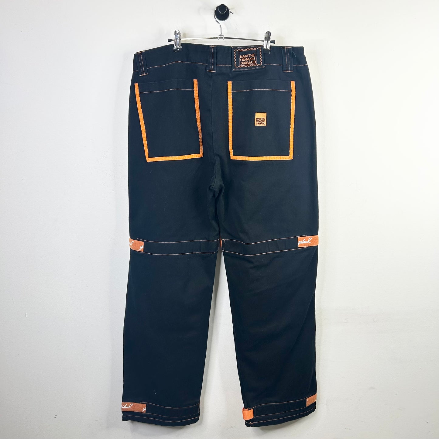 GIRBAUD BLACK ORANGE STRAP CUSIVE DENIM