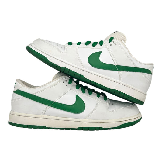 PREOWNED NIKE SB DUNK LOW WHITE GREEN