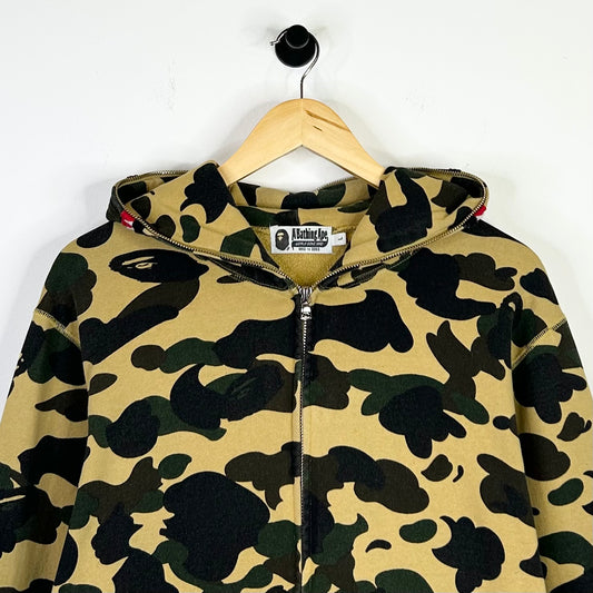 BATHING APE CAMO SHARK ZIP UP