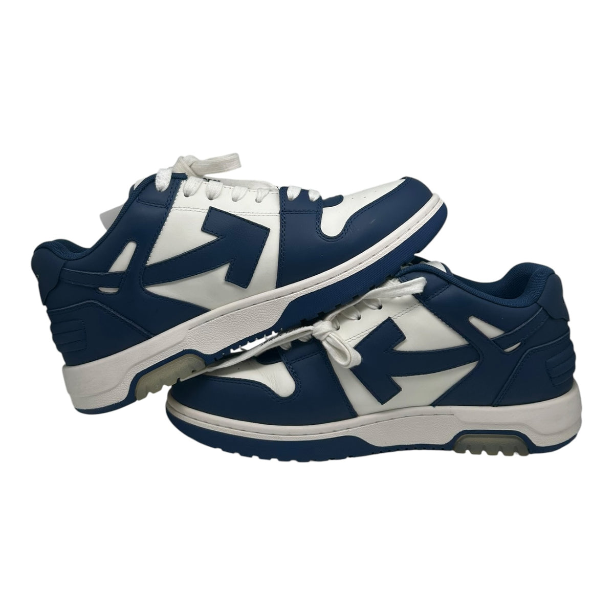 OFF-WHITE OUT OF OFFICE DARK BLUE WHITE SNEAKERS