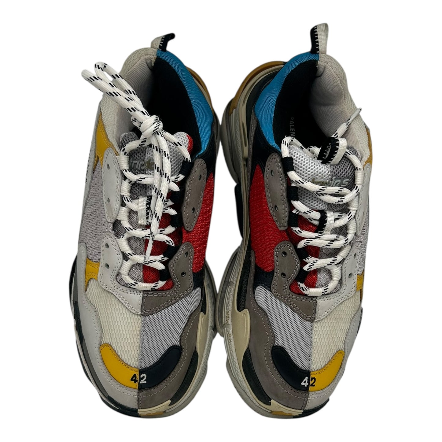 PREOWNED BALENCIAGA TRIPLE S SPLIT SNEAKERS
