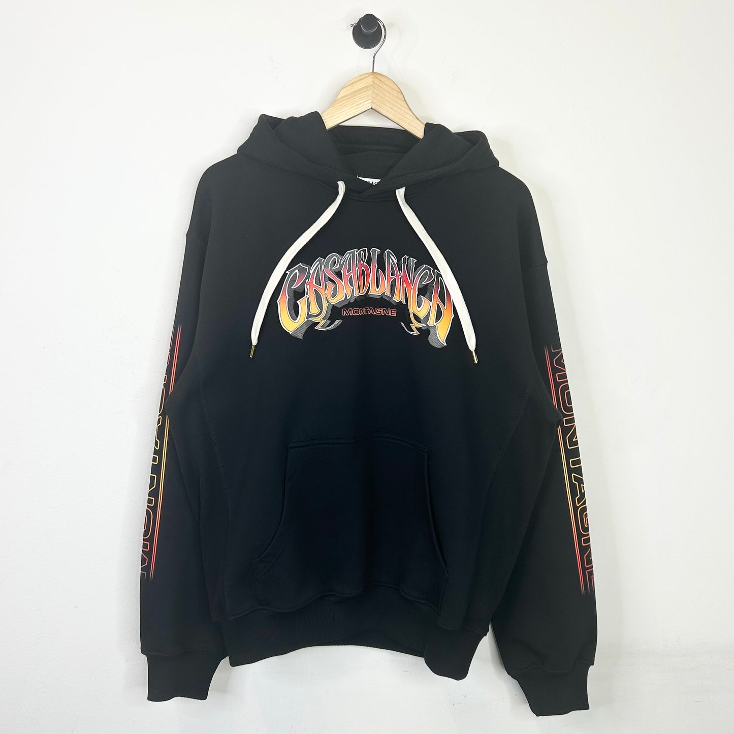 CASABLANCA SKI BLACK HOODIE