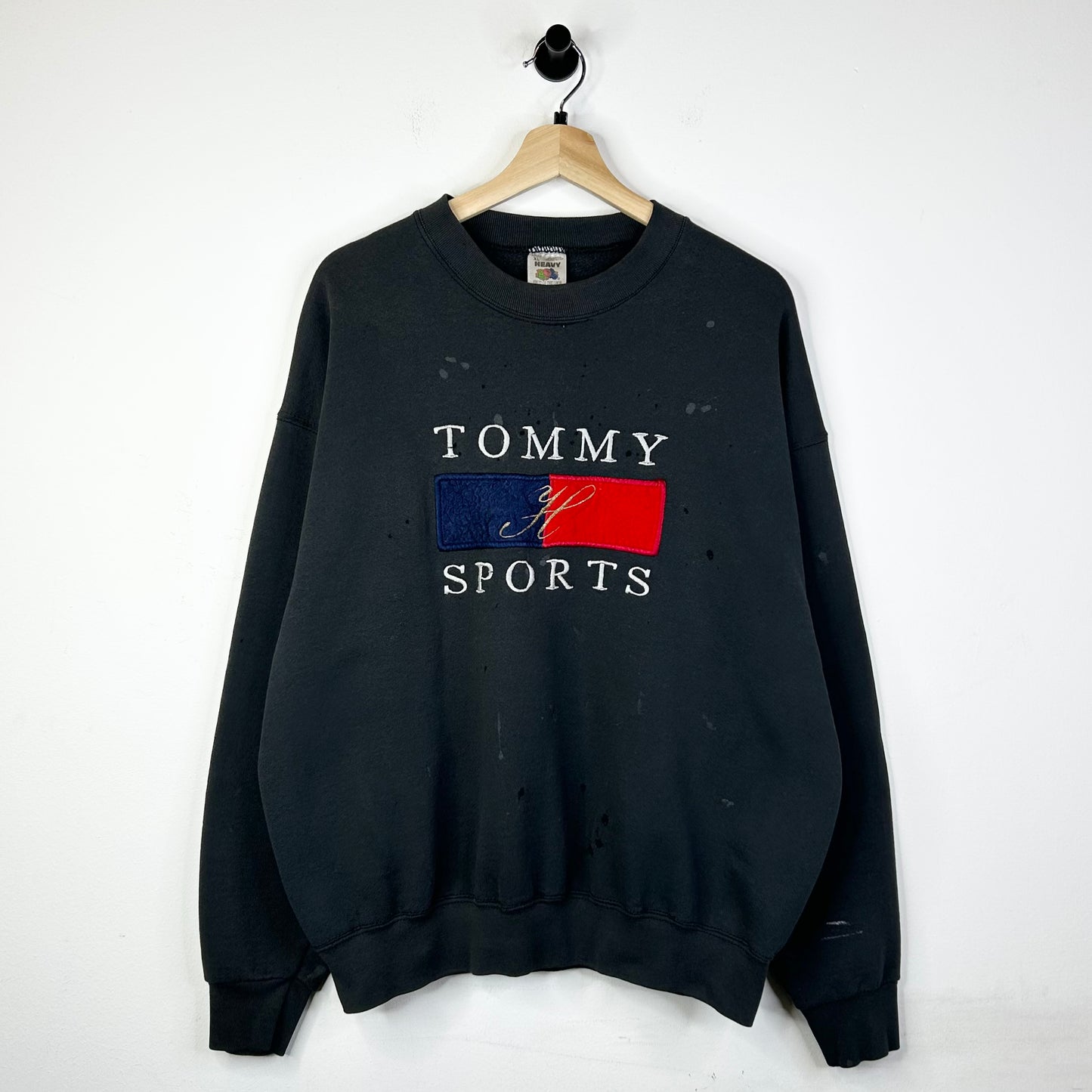 THRASHED TOMMY SPORTS BOOT CREWNECK