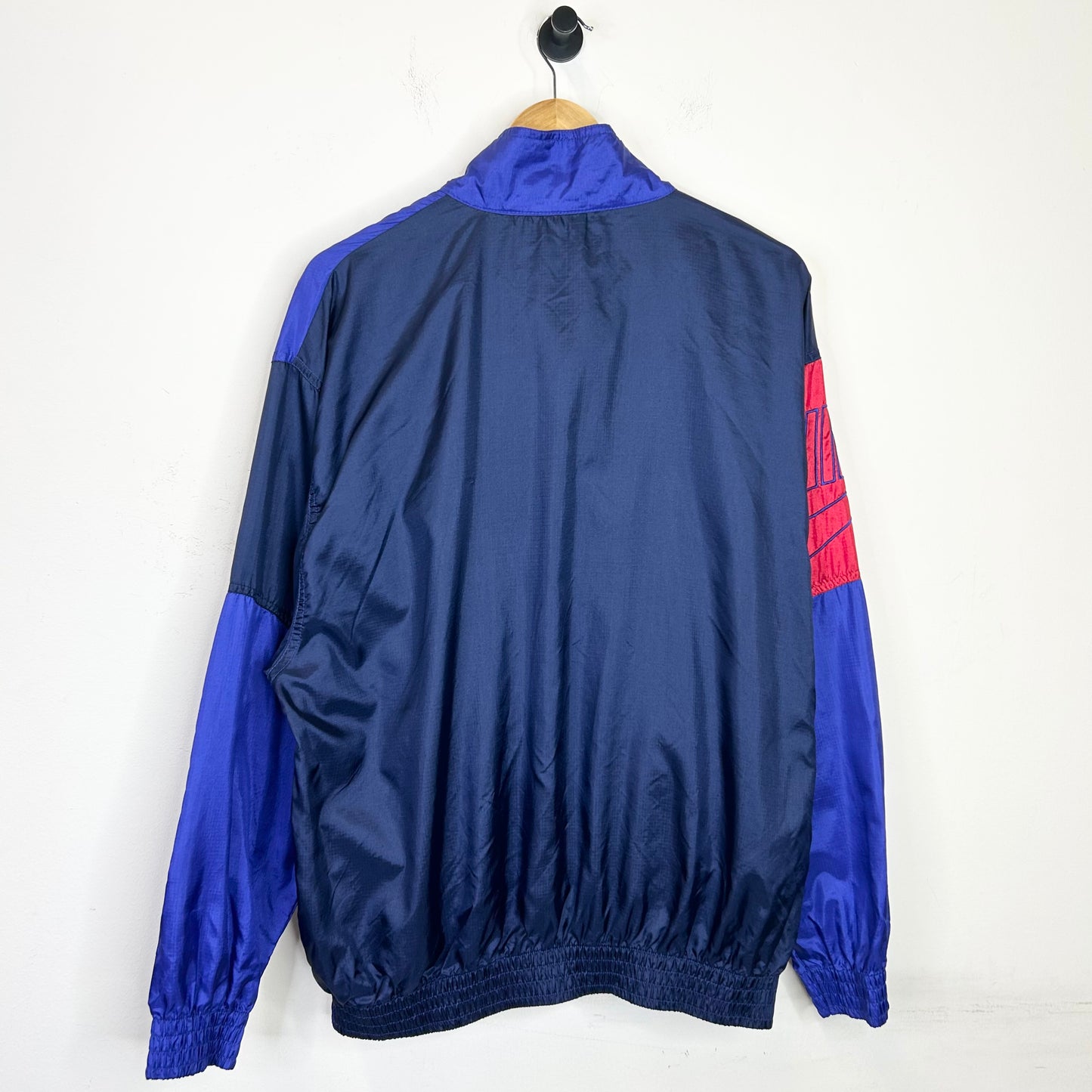 BLUE AND RED NIKE WINDBREAKER JACKET
