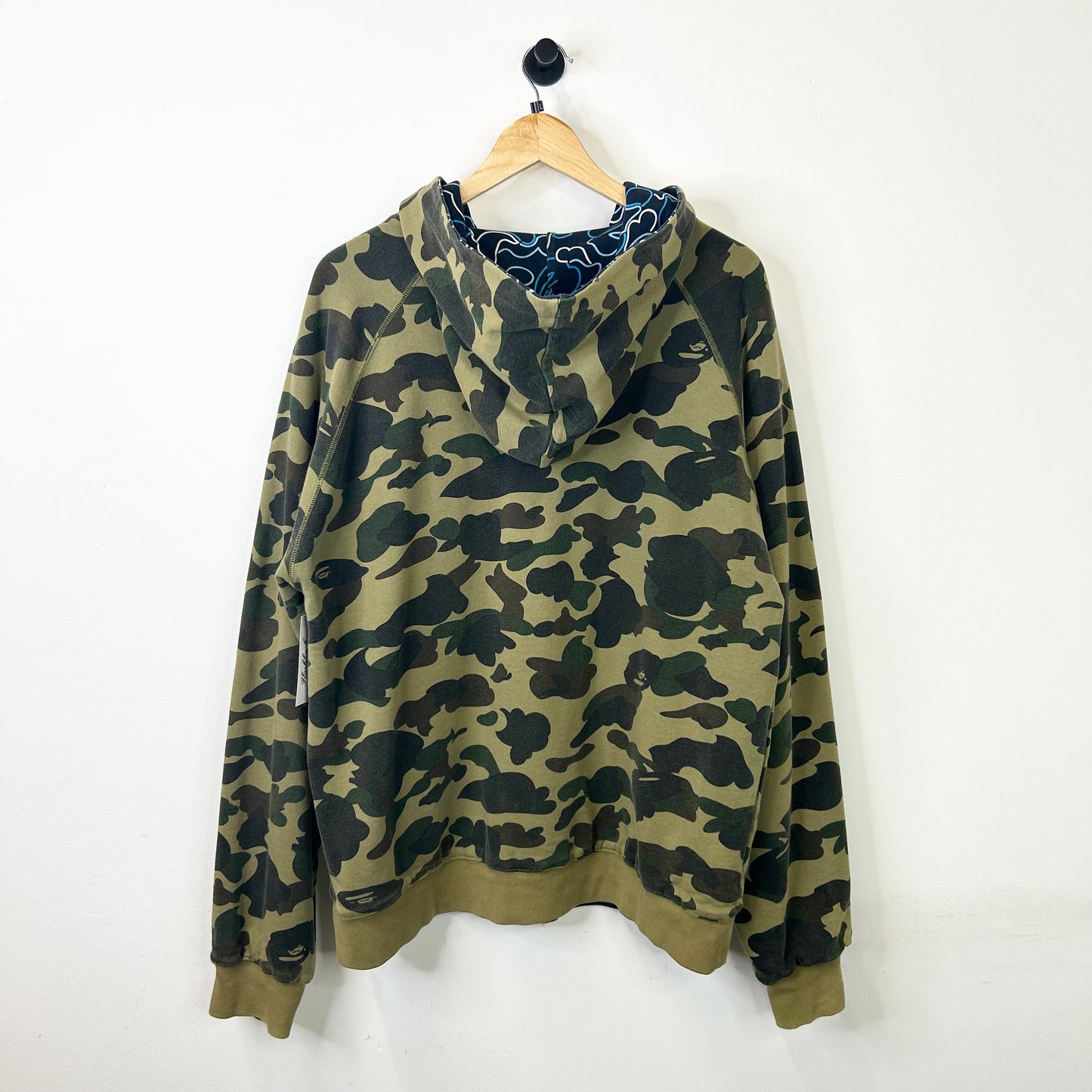 BAPE REVERSIBLE CAMO FULL ZIP HOODIE