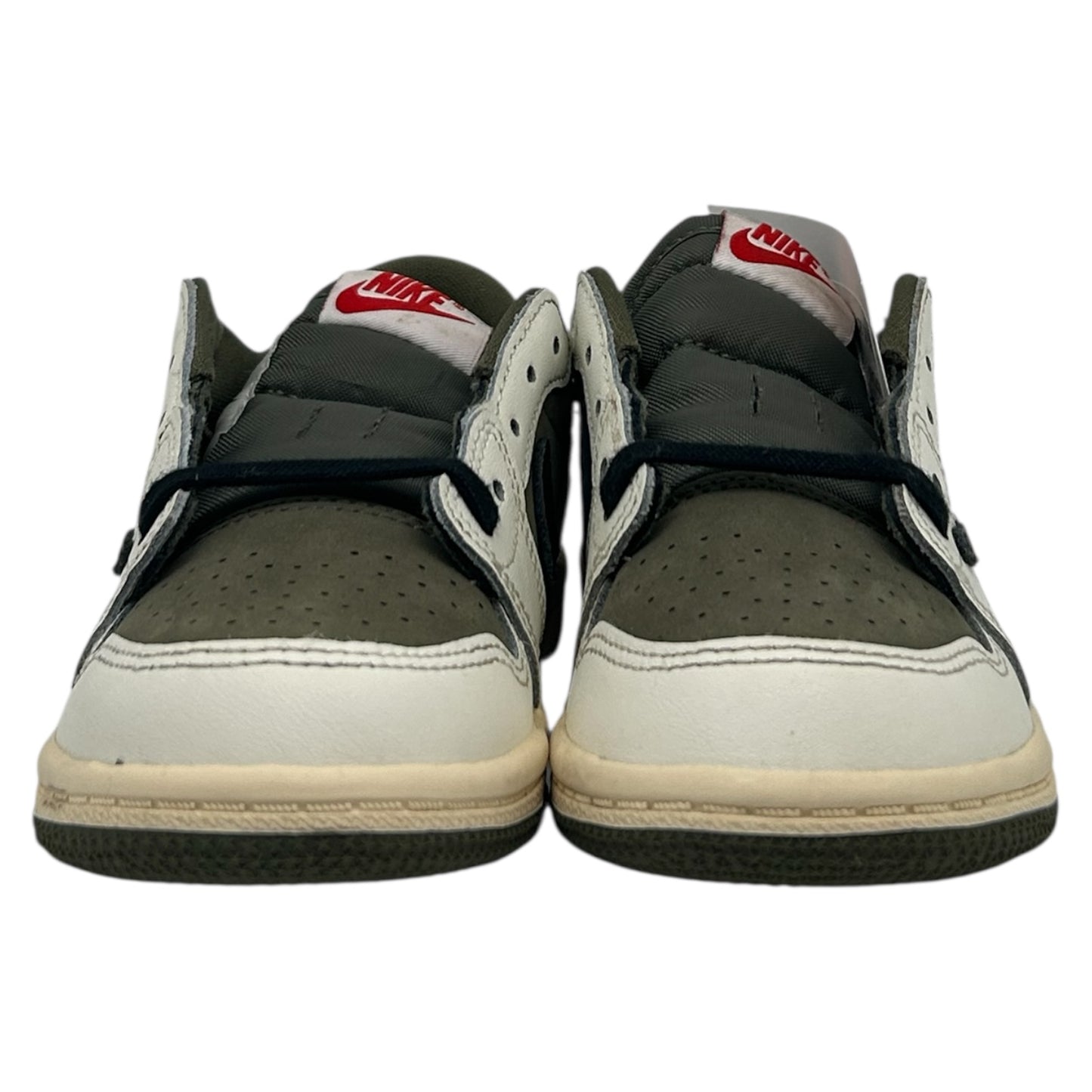 PREOWNED JORDAN 1 LOW TRAVIS SCOTT MEDIUM OLIVE