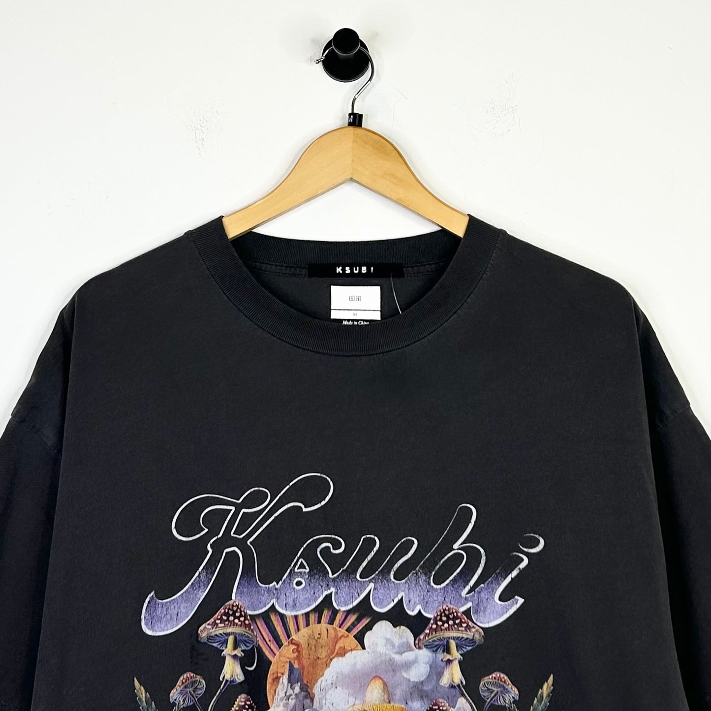 KSUBI HENDRIX EKCESS WASHED BLACK TEE