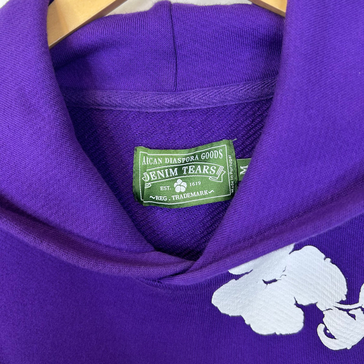 DENIM TEARS PURPLE HOODIE