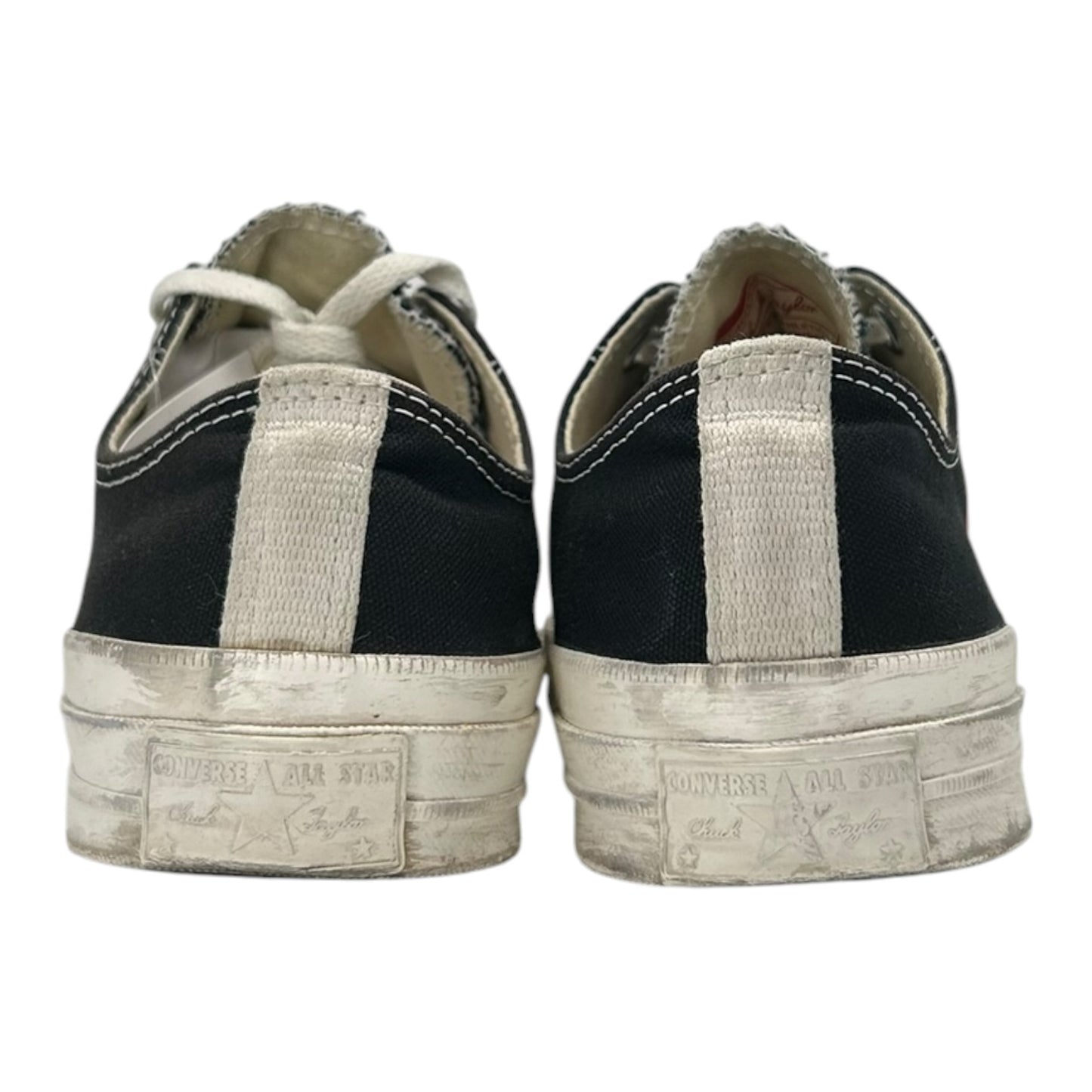 PREOWNED CONVERSE ALL STAR 70 X CDG PLAY BLACK LOWTOP