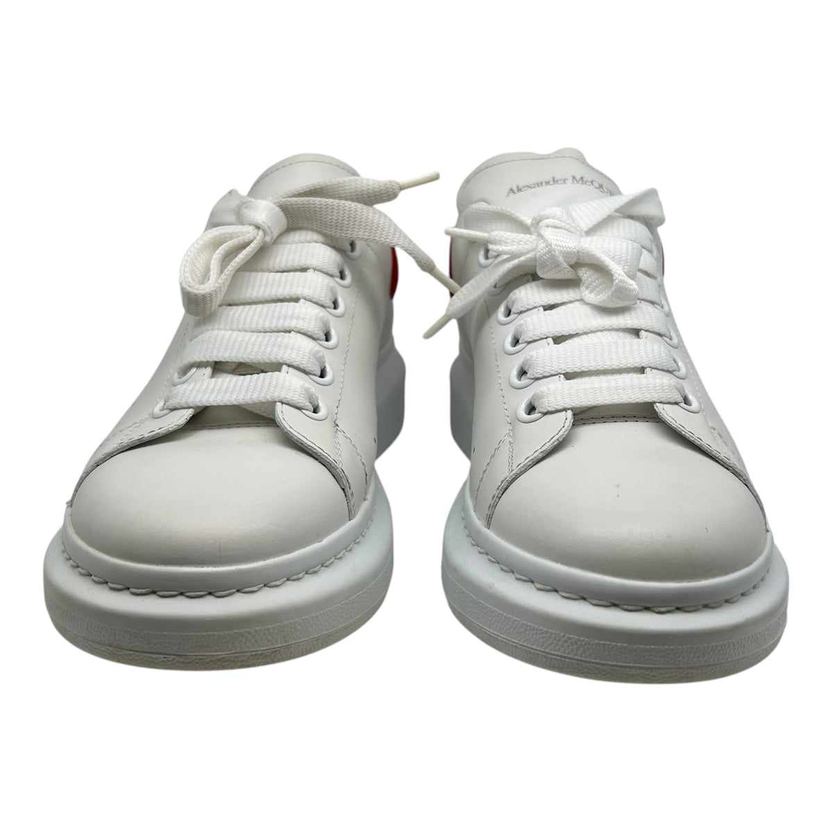 PREOWNED ALEXANDER MCQUEEN RED OVERSIZED SNEAKER