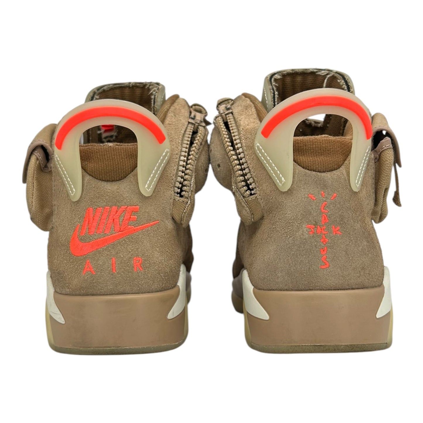 PREOWNED JORDAN 6  X TRAVIS SCOTT BRITISH KHAKI